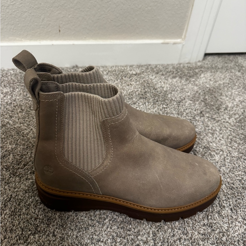 Timberland Taupe Chelsea Boots